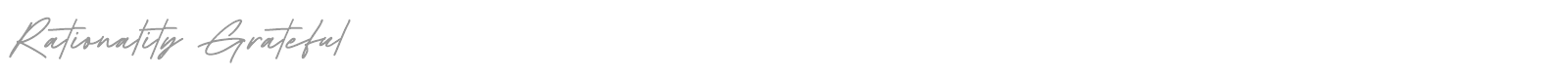 Rationality Grateful font preview